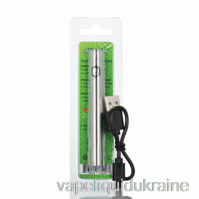 Vape Ukraine iKrusher SLIM Pen Vaporizer Battery Silver